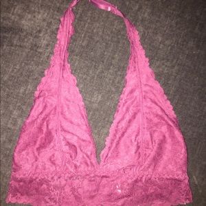 Pink VS bralette halter small adjustable